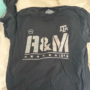 Texas A&M Fanatics Black Crew Neck T-Shirt